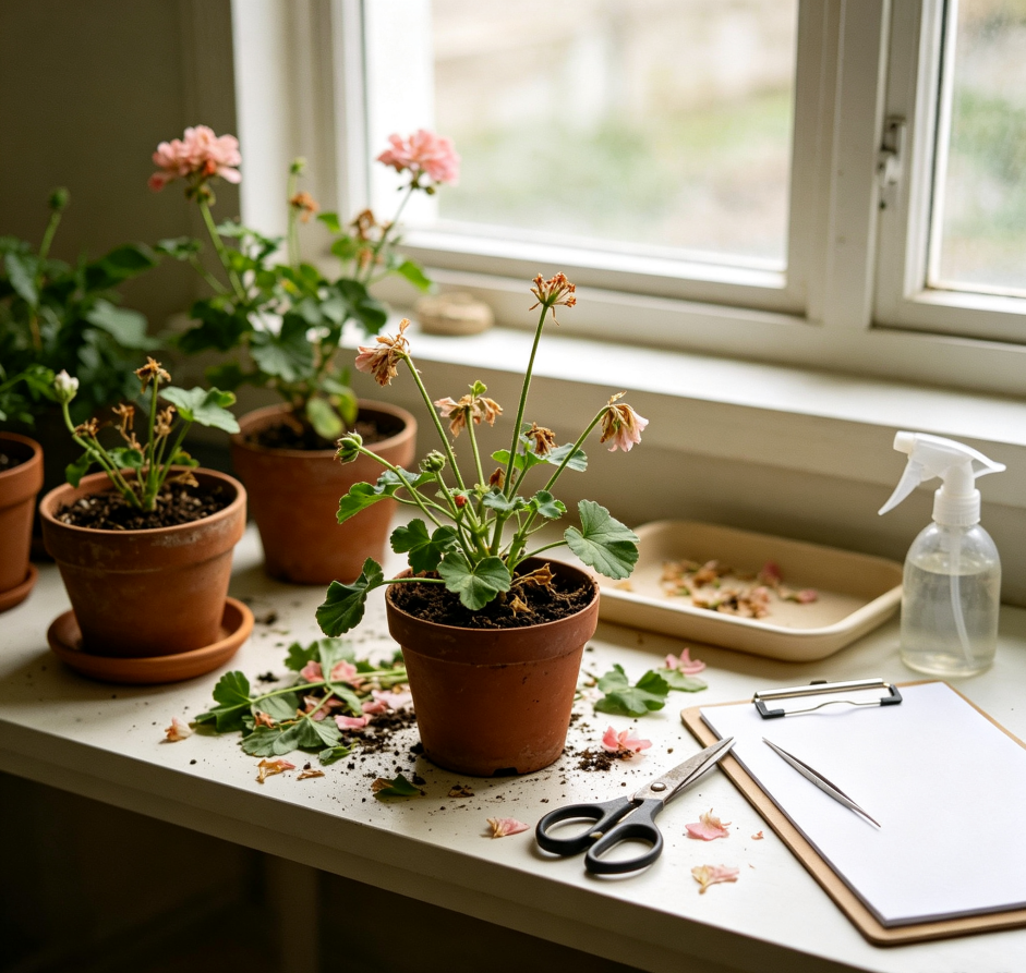 Trailing plant grooming